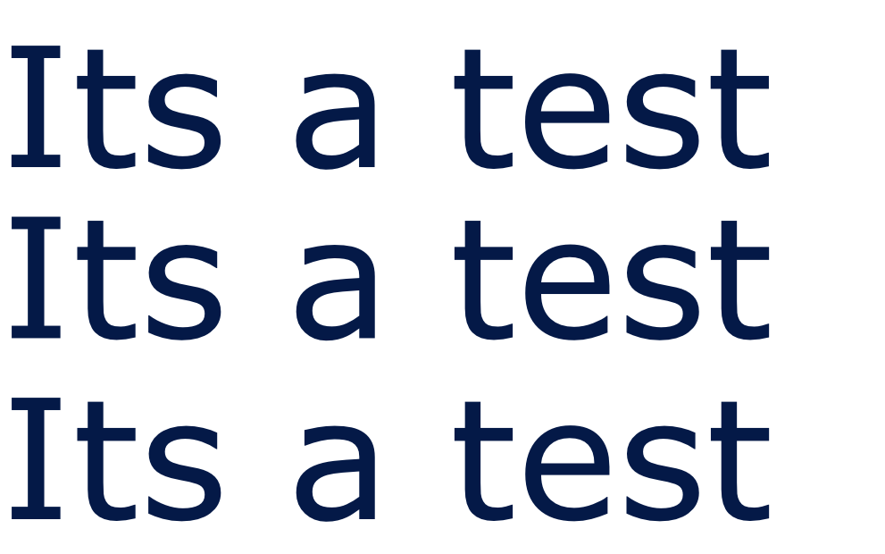 Its a test 